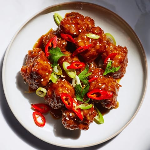 Savory and sweet: a big bowl of Vietnamese Caramel Chicken, garnished with green onions.