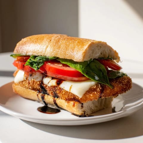 Crispy Chicken Caprese Sandwich