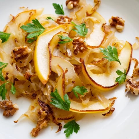 Warm Apple and Sauerkraut Skillet