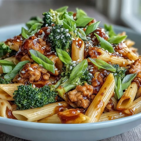 Sweet & Spicy Turkey Broccoli Pasta