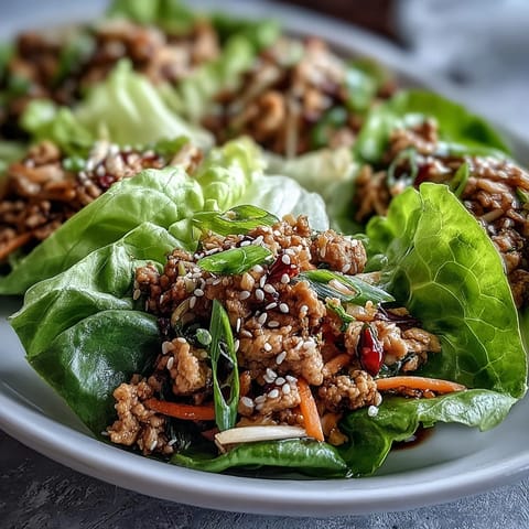 Turkey Potsticker Stir-Fry Lettuce Wraps