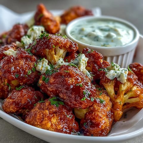 Keto Buffalo Cauliflower Wings