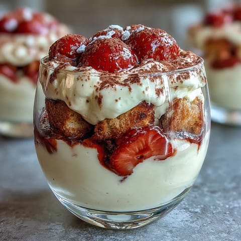 Valentines Day Strawberry Tiramisu
