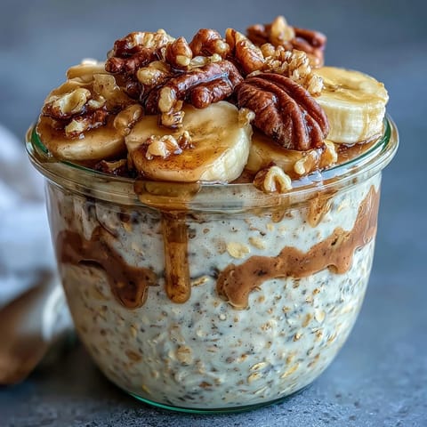 Banana Bread Overnight Oats