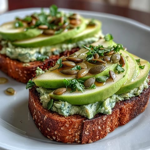Avocado Green Apple Toast