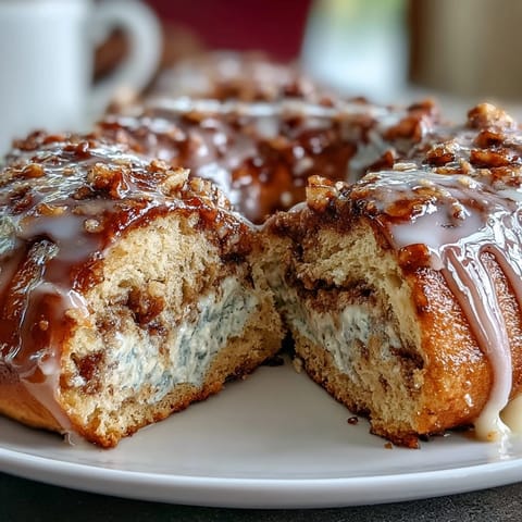 Soft, chewy bagels with protein-packed dough and a sweet cinnamon swirl, finished with a glossy vanilla glaze.  