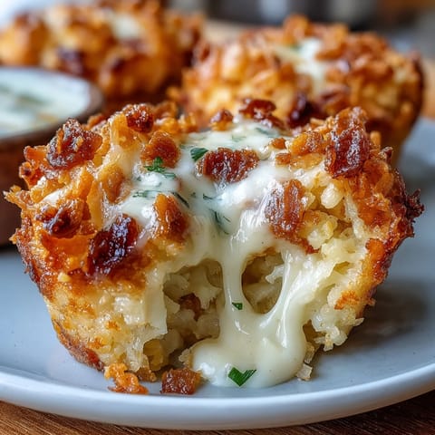 Funeral Potatoes Muffin Cups