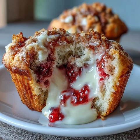 Strawberry Cream Cheese Muffins