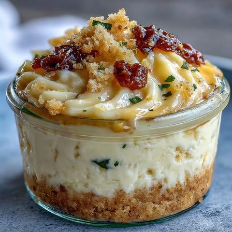 2. No-bake Limoncello cheesecake jars layered with lemon curd and fresh berries, ideal for make-ahead entertaining.  