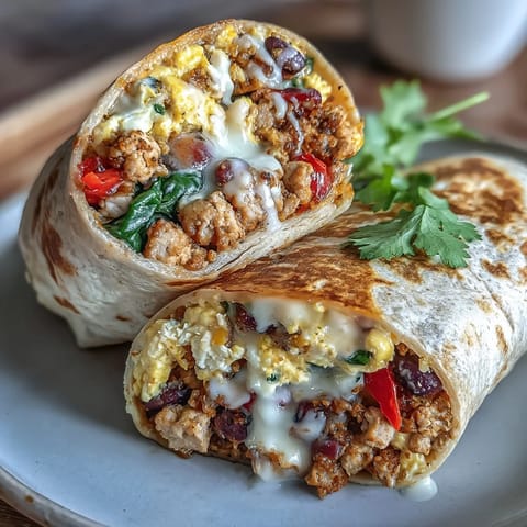 High Protein Breakfast Burritos