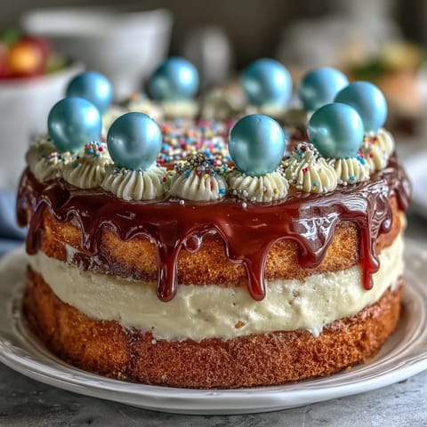 Simple Two-Tier Vanilla Cake