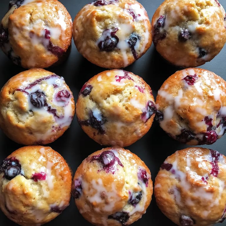 A stack of muffins with white icing.