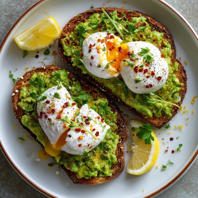 Two pieces of toast with two eggs on top.