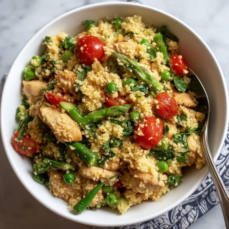 A bowl of rice and vegetables.