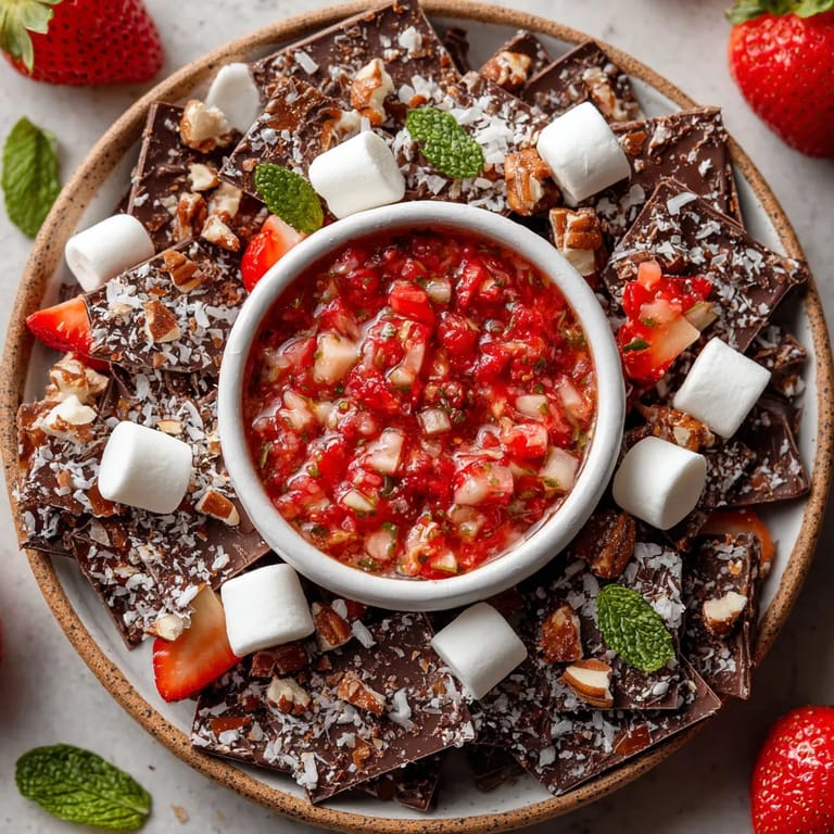 A bowl of chocolate covered marshmallows.