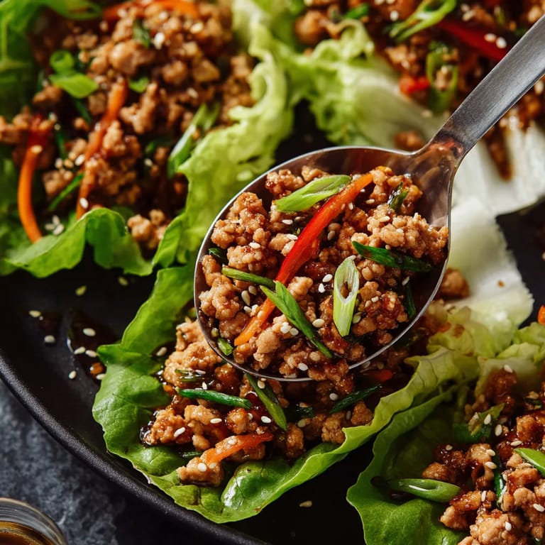 A spoonful of meat and vegetables.