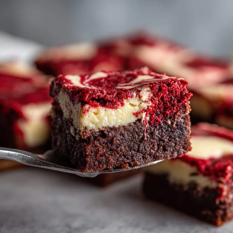 A piece of cake with white frosting and red frosting.