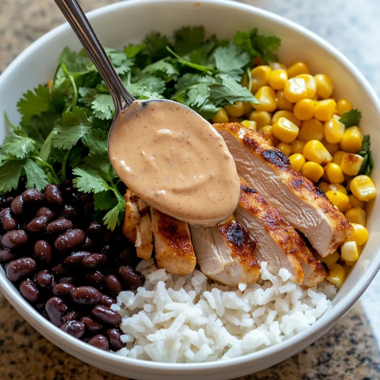 A bowl of food with a spoon in it.