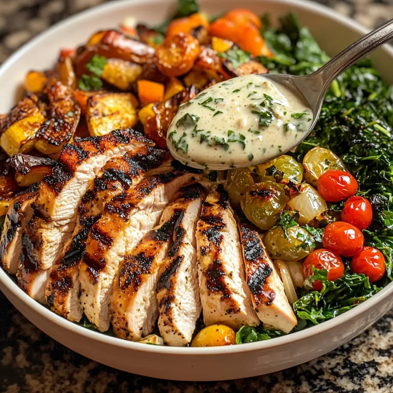 A bowl of food with a spoon in it.