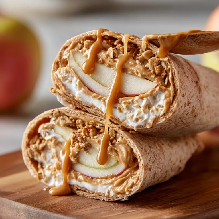 A sandwich with peanut butter and apple slices.