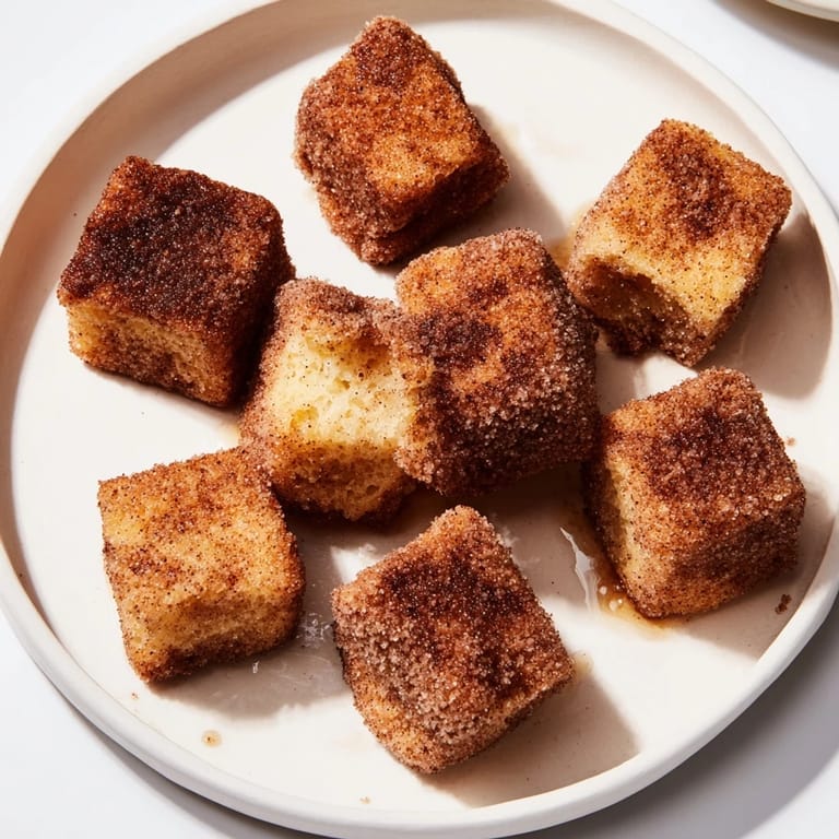 Deliciously warm Cinnamon Brown Sugar French Toast Bites, perfect for brunch gatherings or snacks.