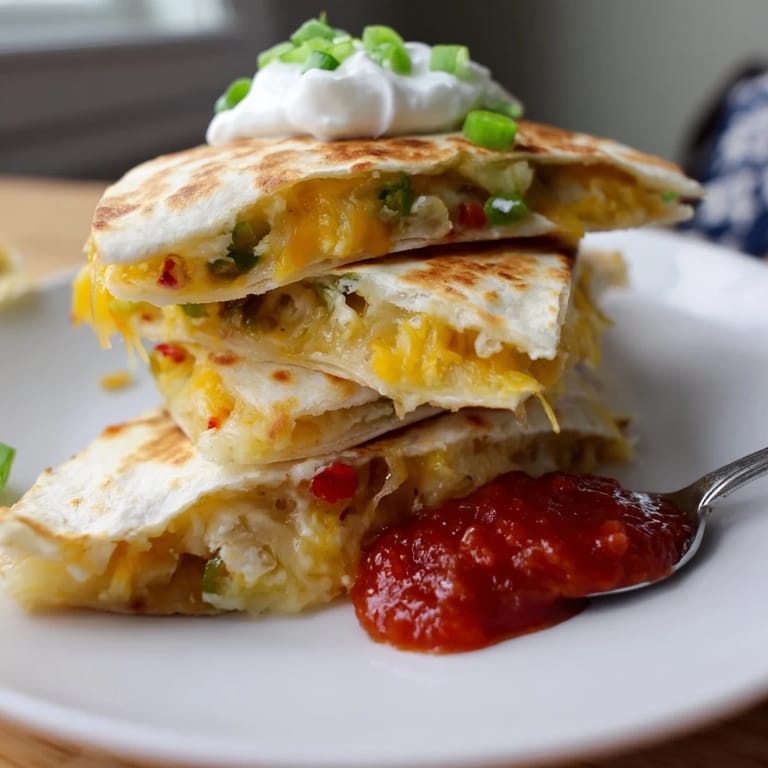 Look at these festive Express Snowflake Quesadillas, a delightful savory snack with dipping salsa nearby.