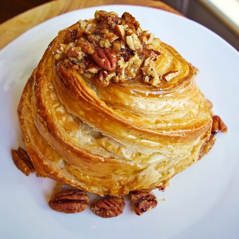 Holiday Brie en Croûte Pine Tree with golden crust, sprinkled rosemary, and a lovely, warm aroma.