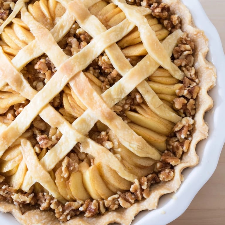 Crisp, tart apple slices form a delicate lattice atop a delicious Lattice Orchard, perfect for sharing.