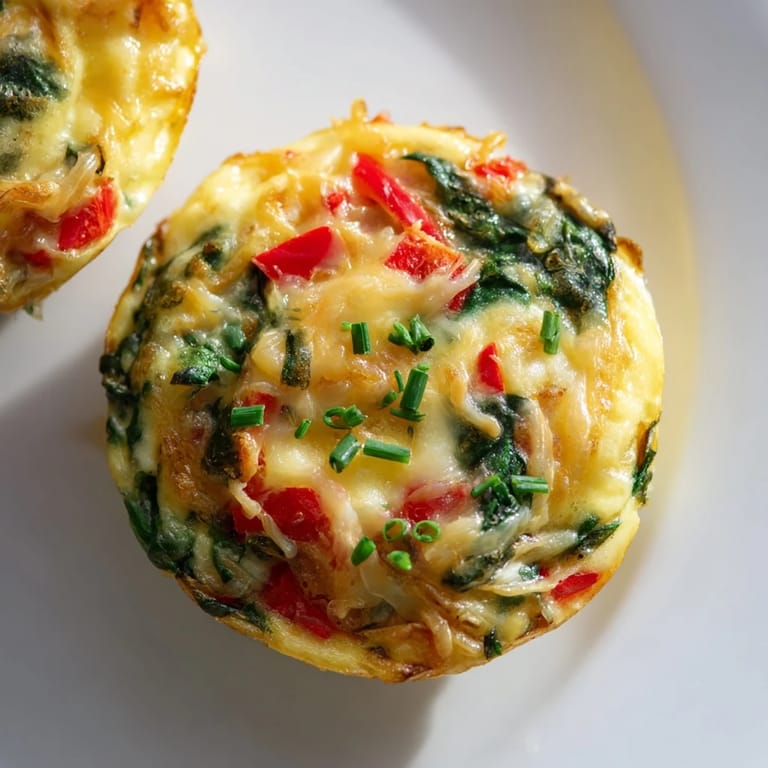 Savory mini crustless quiches, bursting with cheese and herbs, perfect for brunch or a snack.