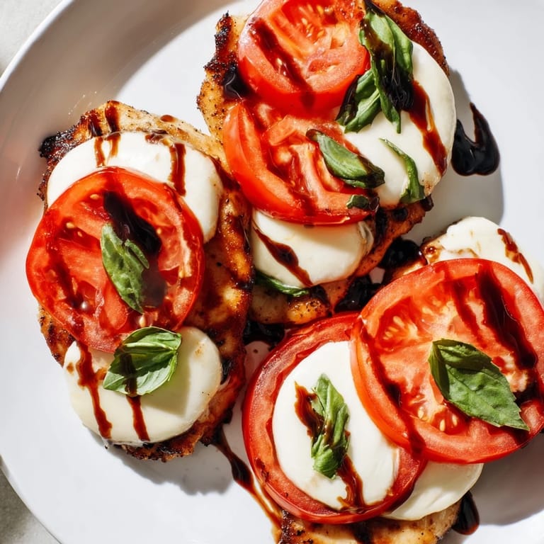 This hearty Caprese Chicken Skillet, bursting with Italian flavors, is cooked in one easy pan.