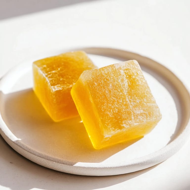 Sunlight highlights the frosty wellness cubes, ready to be dropped into a steaming mug.