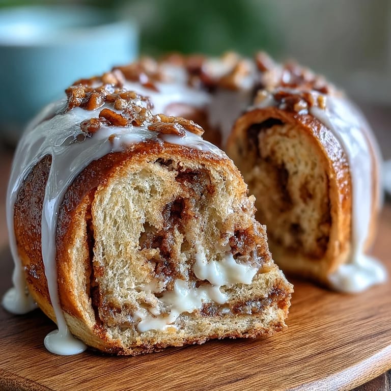 High-protein cinnamon swirl bagels served with a smooth vanilla Greek yogurt glaze, ideal for a nutritious snack.